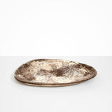 Dinosaur Designs Large Pebble Platter in Cappuccino Colour resin