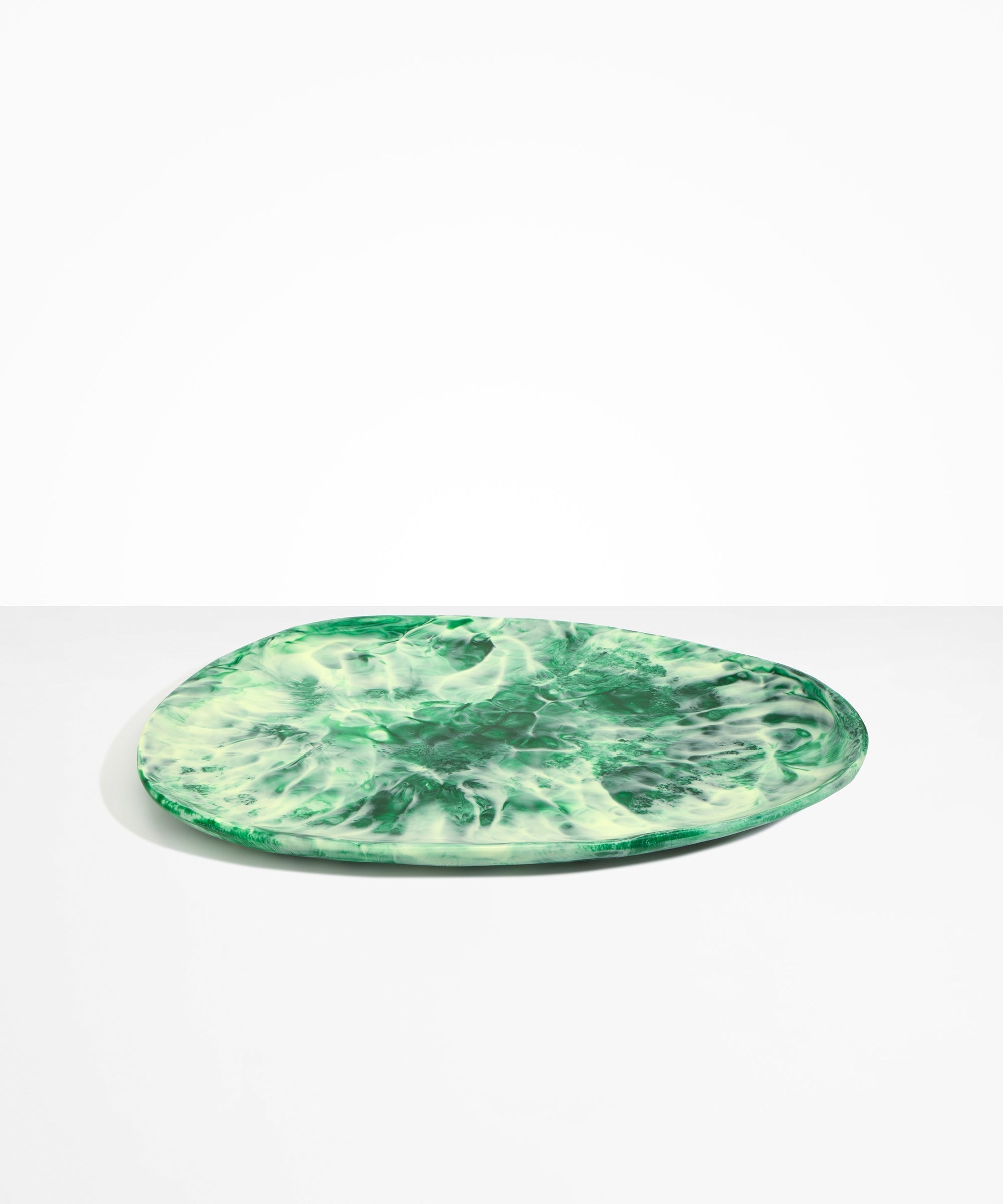 Dinosaur Designs Large Pebble Platter Serving Platters in Grass Colour resin