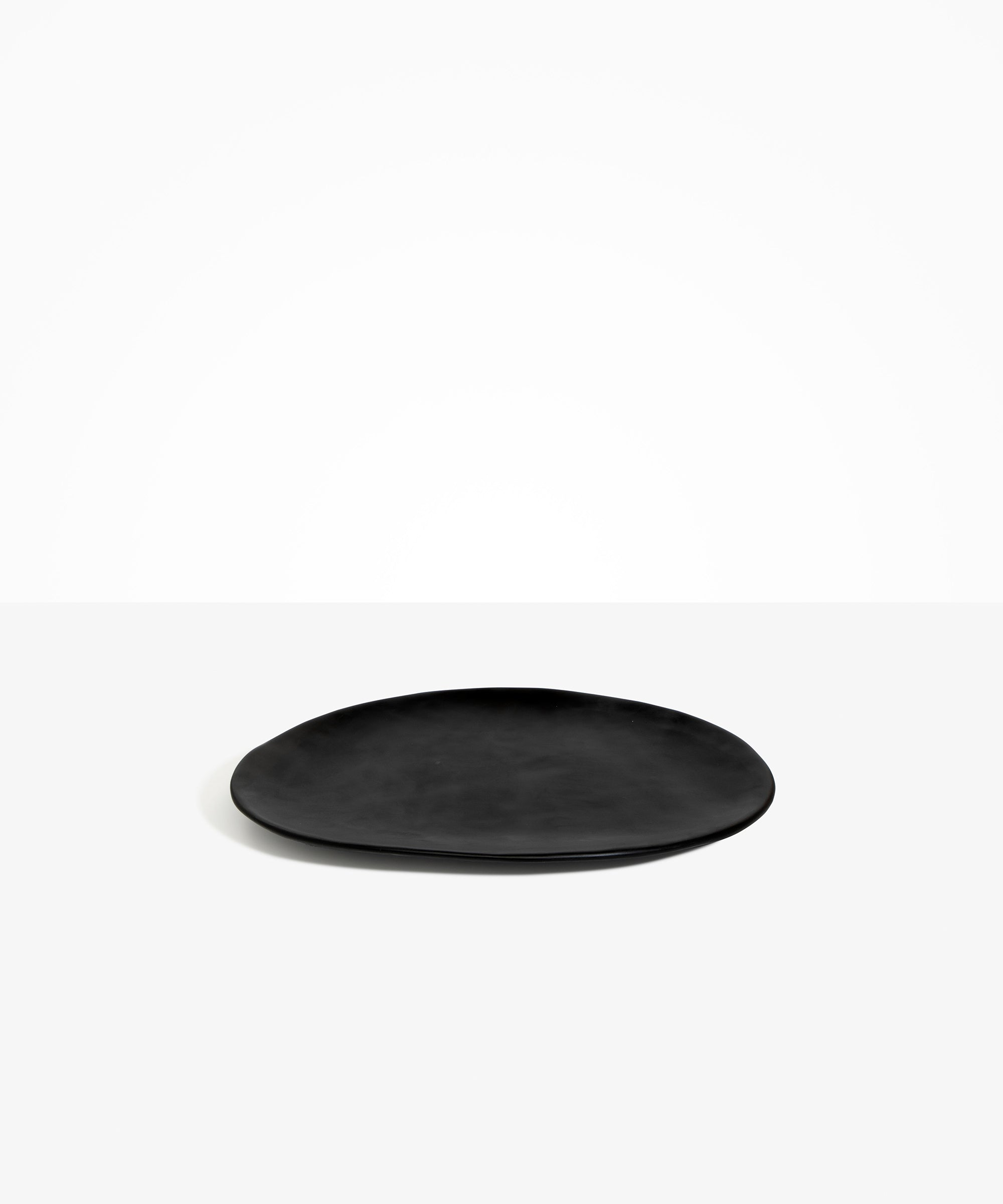 Dinosaur Designs Large Temple Platter in Black Colour resin.