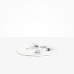 Dinosaur Designs Large Temple Platter in White Marble Colour resin