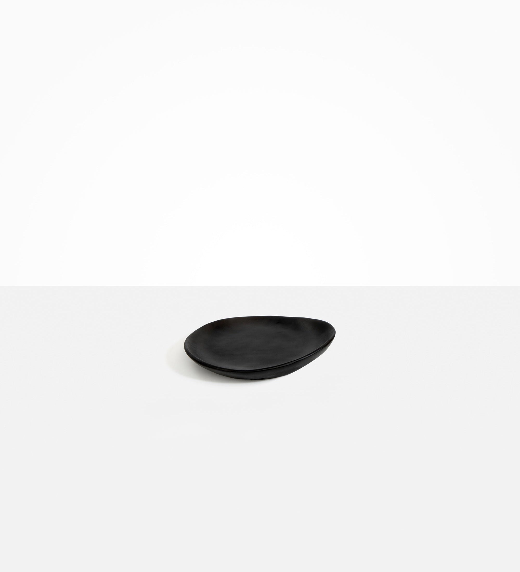 Dinosaur Designs Pebble Side Plate Serving Platters in Black Colour resin