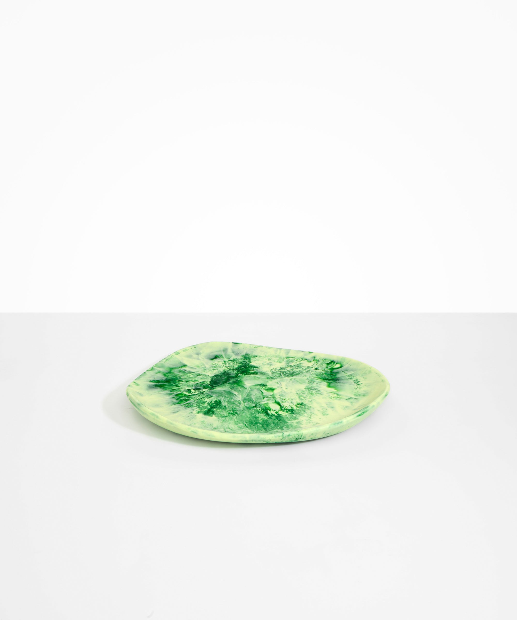 Dinosaur Designs Pebble Plate Serving Platters in Grass Colour resin