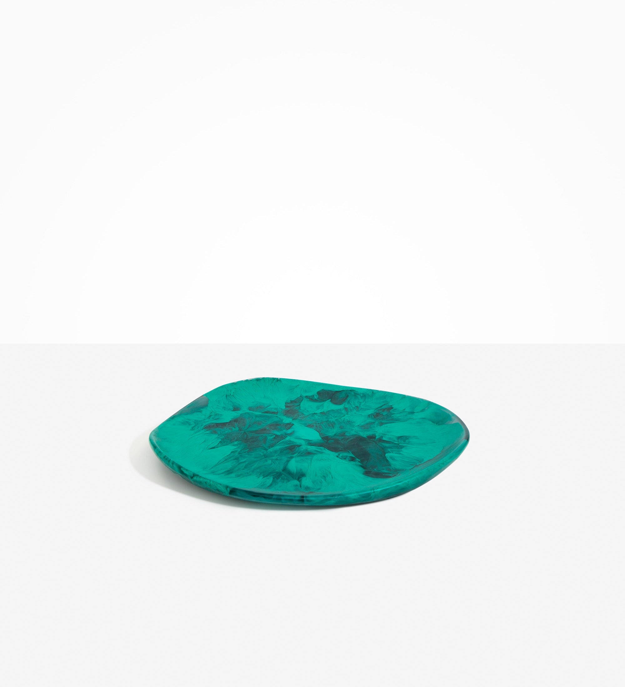 Dinosaur Designs Pebble Plate Serving Platters in Mineral Swirl Colour resin
