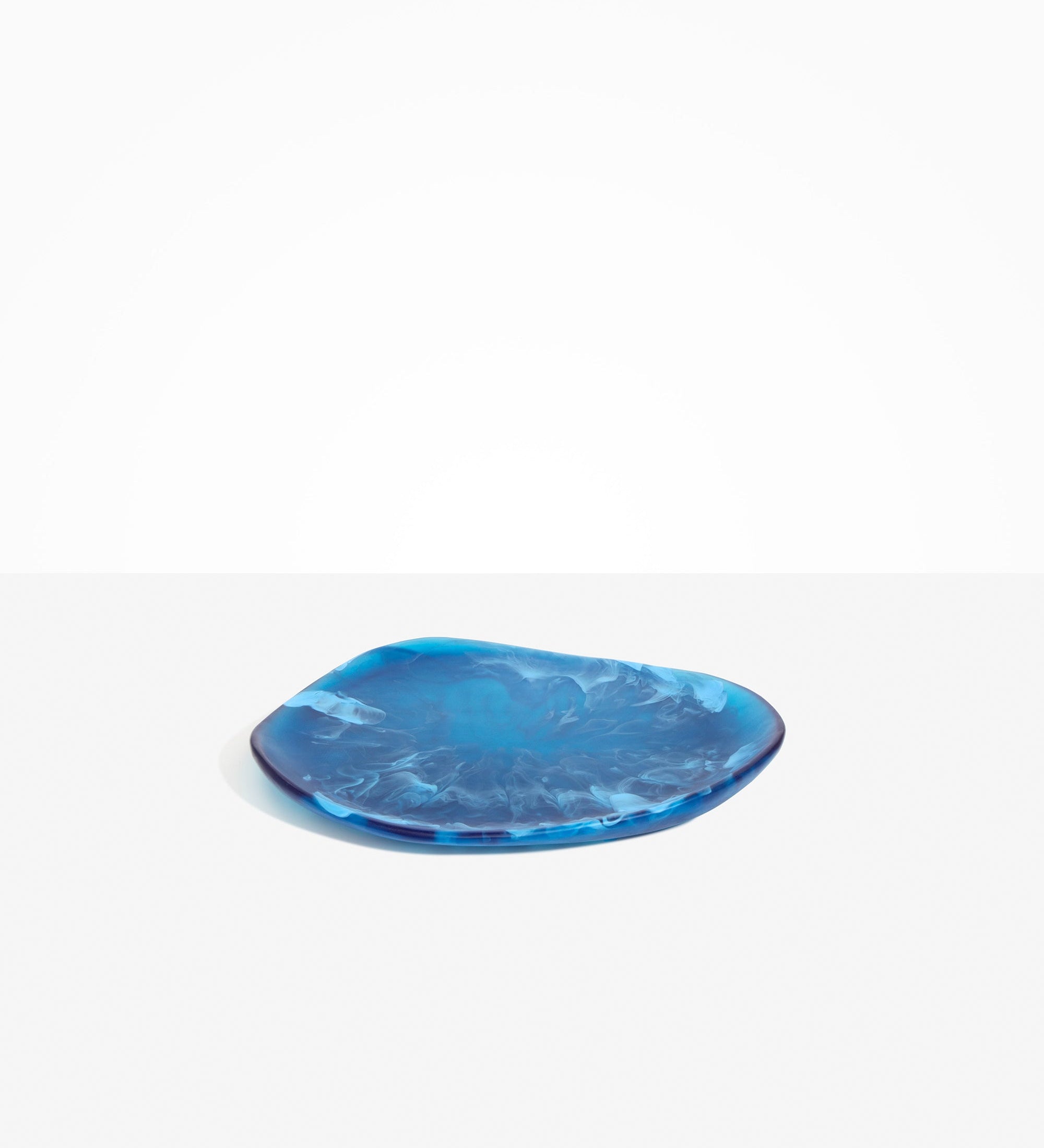 Dinosaur Designs Pebble Plate Serving Platters in Sky Colour resin