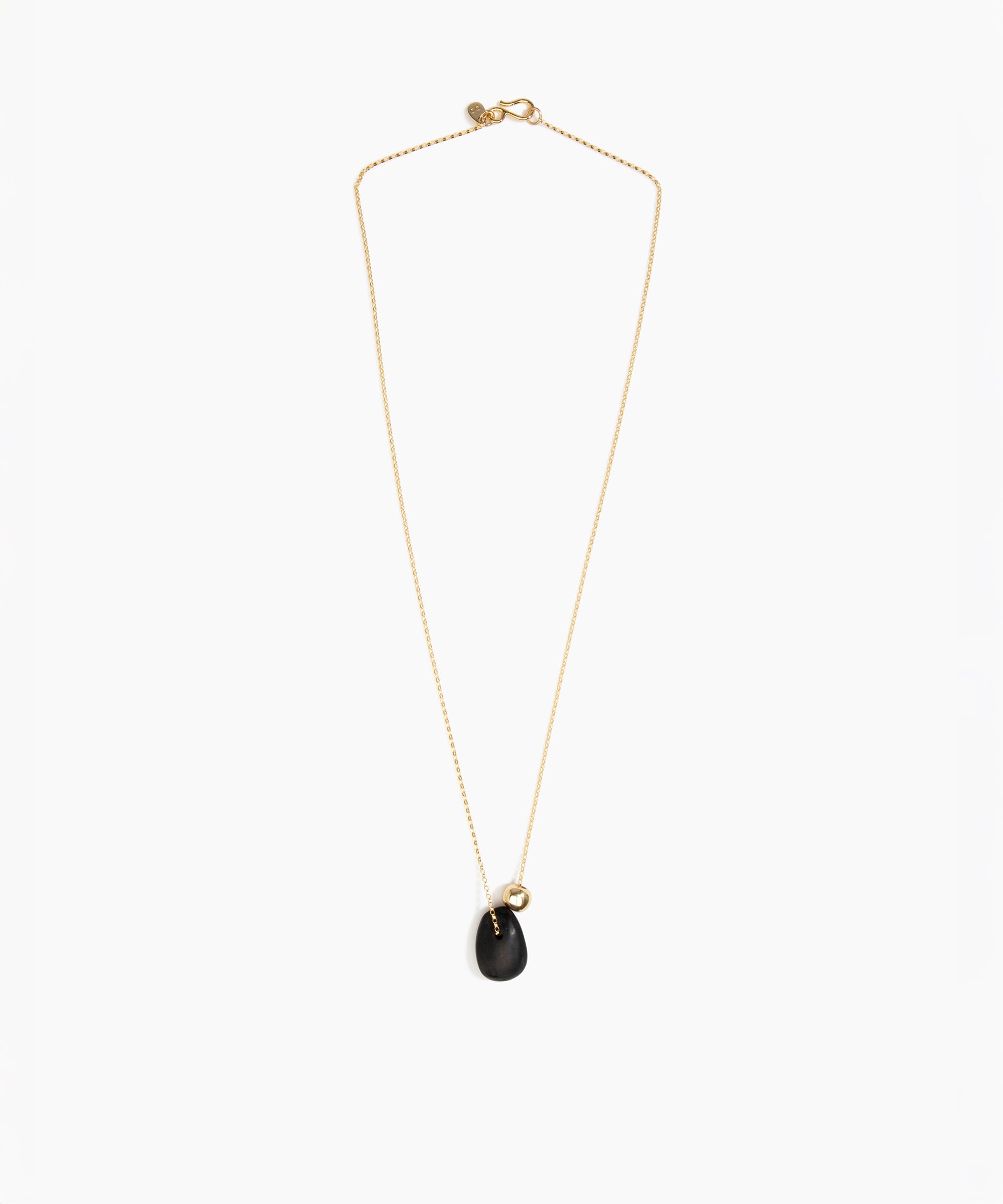 Dinosaur Designs Joie De Vivre Pendant in Black Colour resin with Gold-Filled Material