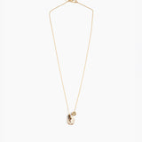 Dinosaur Designs Joie De Vivre Pendant in Cappuccino Colour resin with Gold-Filled Material