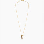 Dinosaur Designs Joie De Vivre Pendant in Cappuccino Colour resin with Gold-Filled Material