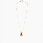 Dinosaur Designs Joie De Vivre Pendant in Dark Horn Colour resin with Gold-Filled Material