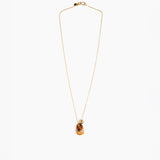 Dinosaur Designs Joie De Vivre Pendant in Dark Horn Colour resin with Gold-Filled Material
