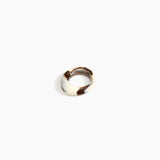 Dinosaur Designs Slate Ring in Cappuccino Colour resin with Regular Fit..