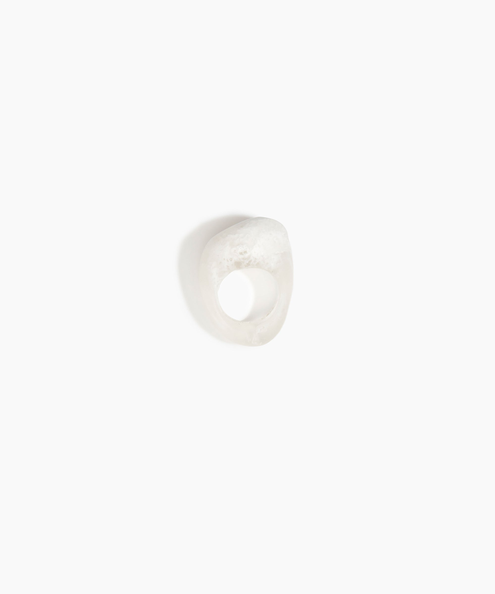 Dinosaur Designs RGPLNPEB pebble ring SNOW SWIRL.