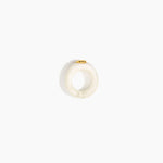 Dinosaur Designs RGRNDRCK round rock ring SNOW SWIRL.
