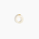 Dinosaur Designs RGRNDRCK round rock ring SNOW SWIRL.