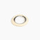 Dinosaur Designs Small Drift Duo Bangle in Cream Colour resin with Silver-Plated Brass Material.