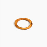 Dinosaur Designs Drift Wishbone Bangle in Dark Horn Colour resin with Wide Fit...