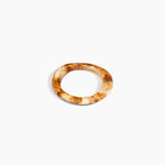 Dinosaur Designs Drift Wishbone Bangle in Light Horn Colour resin with Wide Fit...