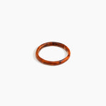 Dinosaur Designs Wishbone Bangle in Dark Horn Colour resin with Wide Fit