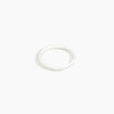 Dinosaur Designs Wishbone Bangle in Snow Swirl Colour resin with Wide Fit