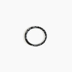 Dinosaur Designs Wishbone Bangle in Black Marble Colour resin with Wide Fit