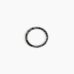 Dinosaur Designs Wishbone Bangle Bracelets in Black Marble Colour resin with Narrow Fit