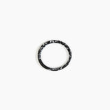 Dinosaur Designs Wishbone Bangle Bracelets in Black Marble Colour resin with Narrow Fit