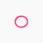 Dinosaur Designs Wishbone Bangle Bracelets in Flamingo Colour resin with Narrow Fit