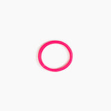 Dinosaur Designs Wishbone Bangle Bracelets in Flamingo Colour resin with Narrow Fit
