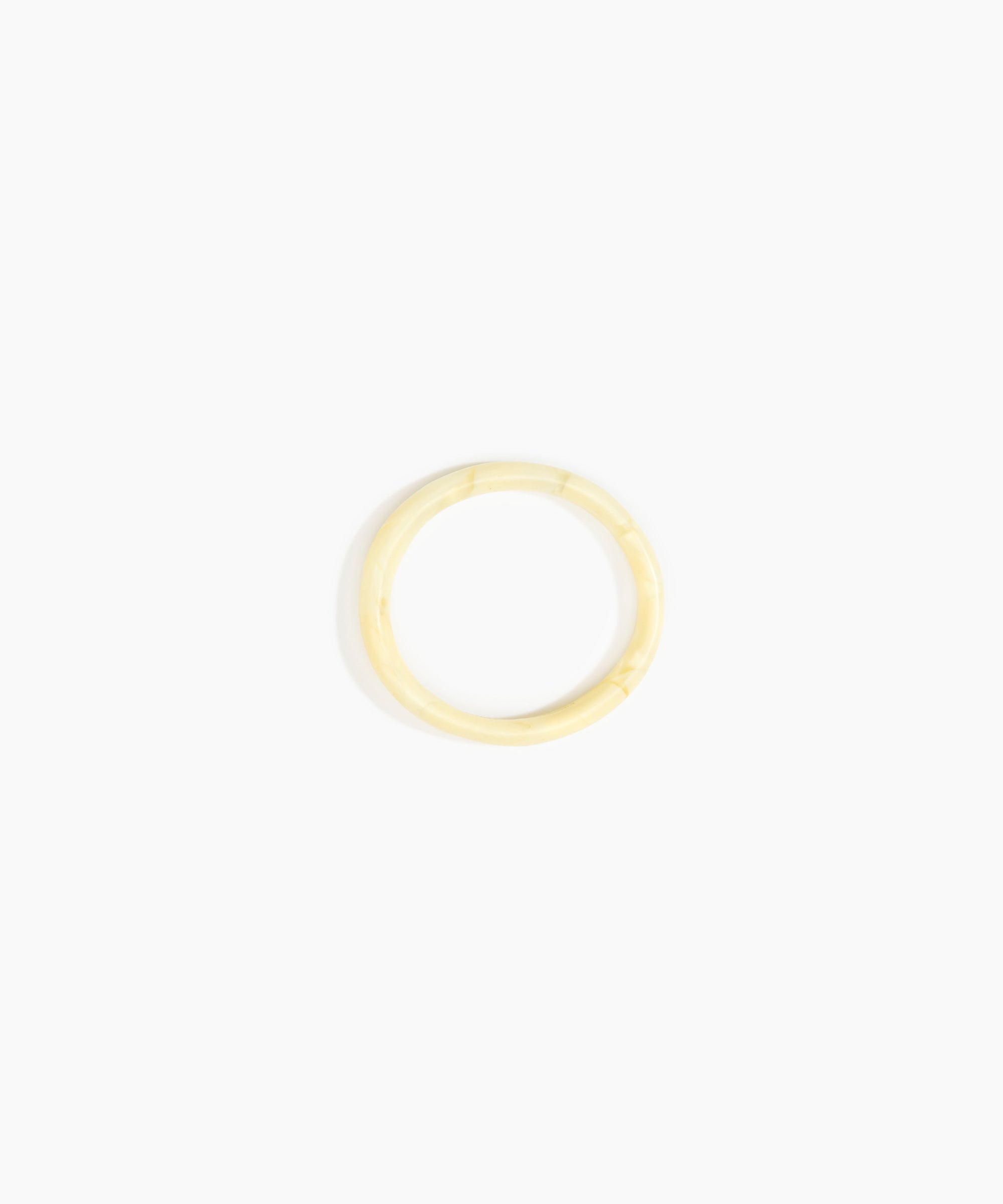 Dinosaur Designs Wishbone Bangle Bracelets in Lemon Colour resin with Narrow Fit