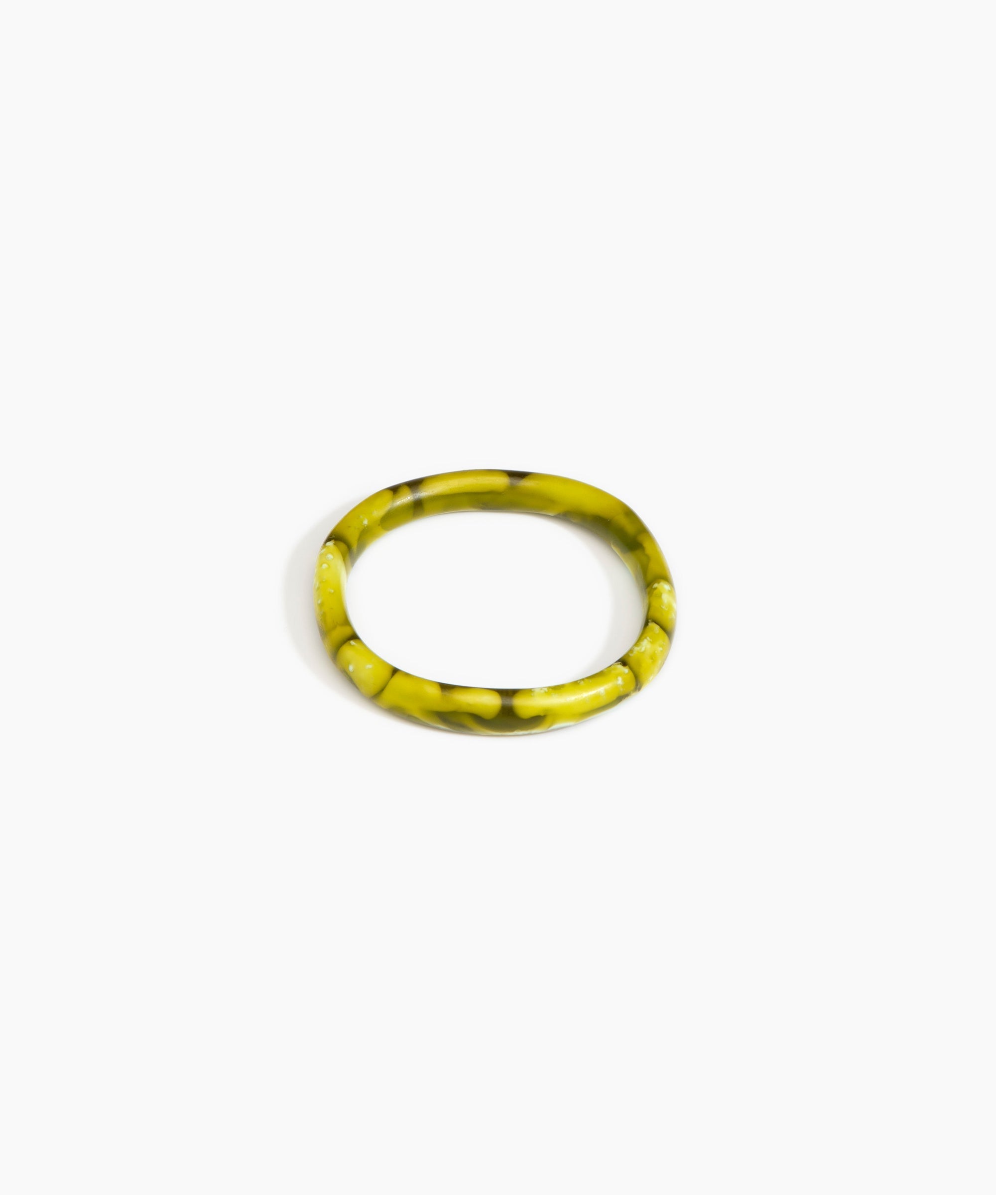 Dinosaur Designs SBPLNWBN wishbone bangle MALACHITE