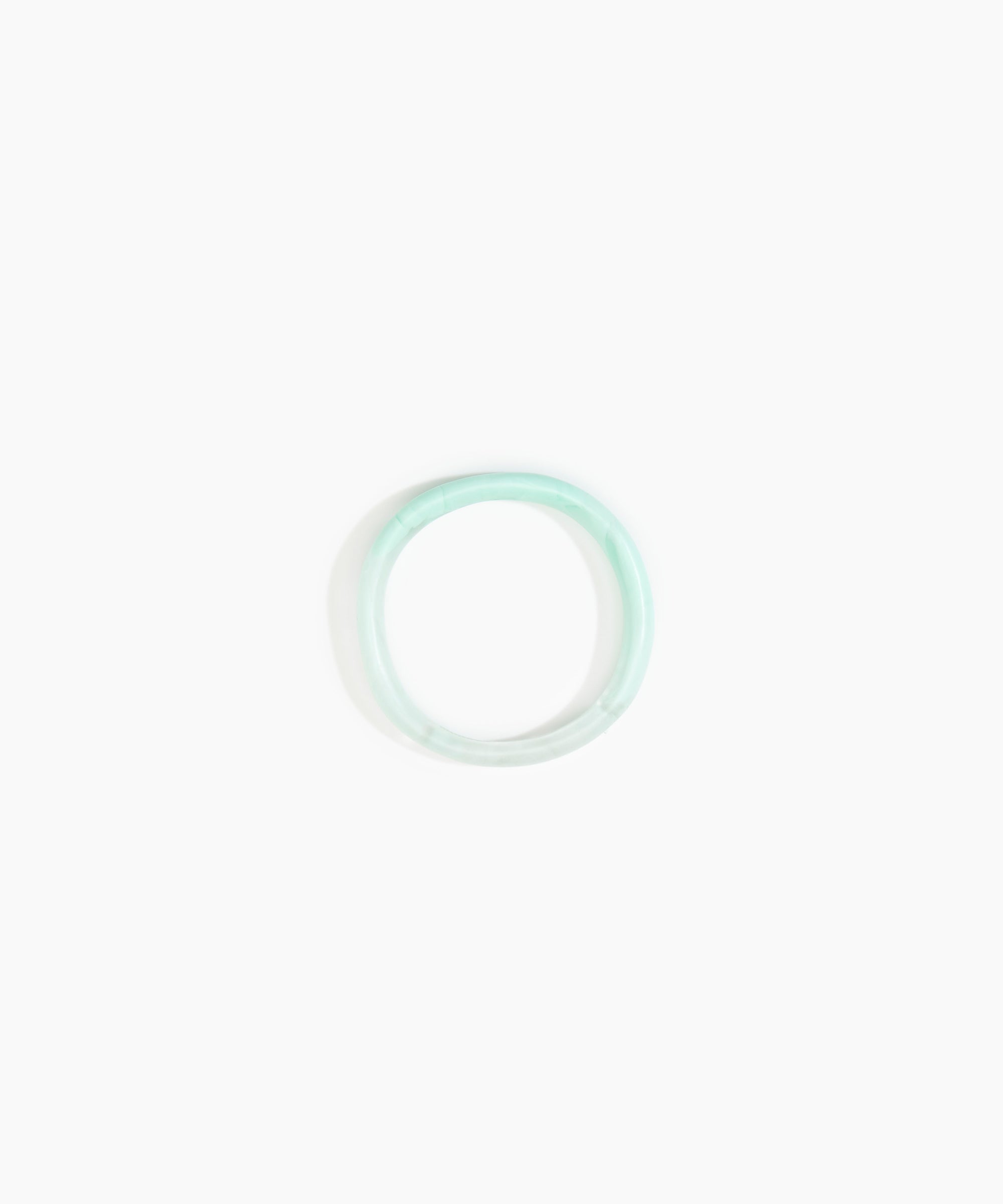 Dinosaur Designs Wishbone Bangle Bracelets in Mint Colour resin with Narrow Fit