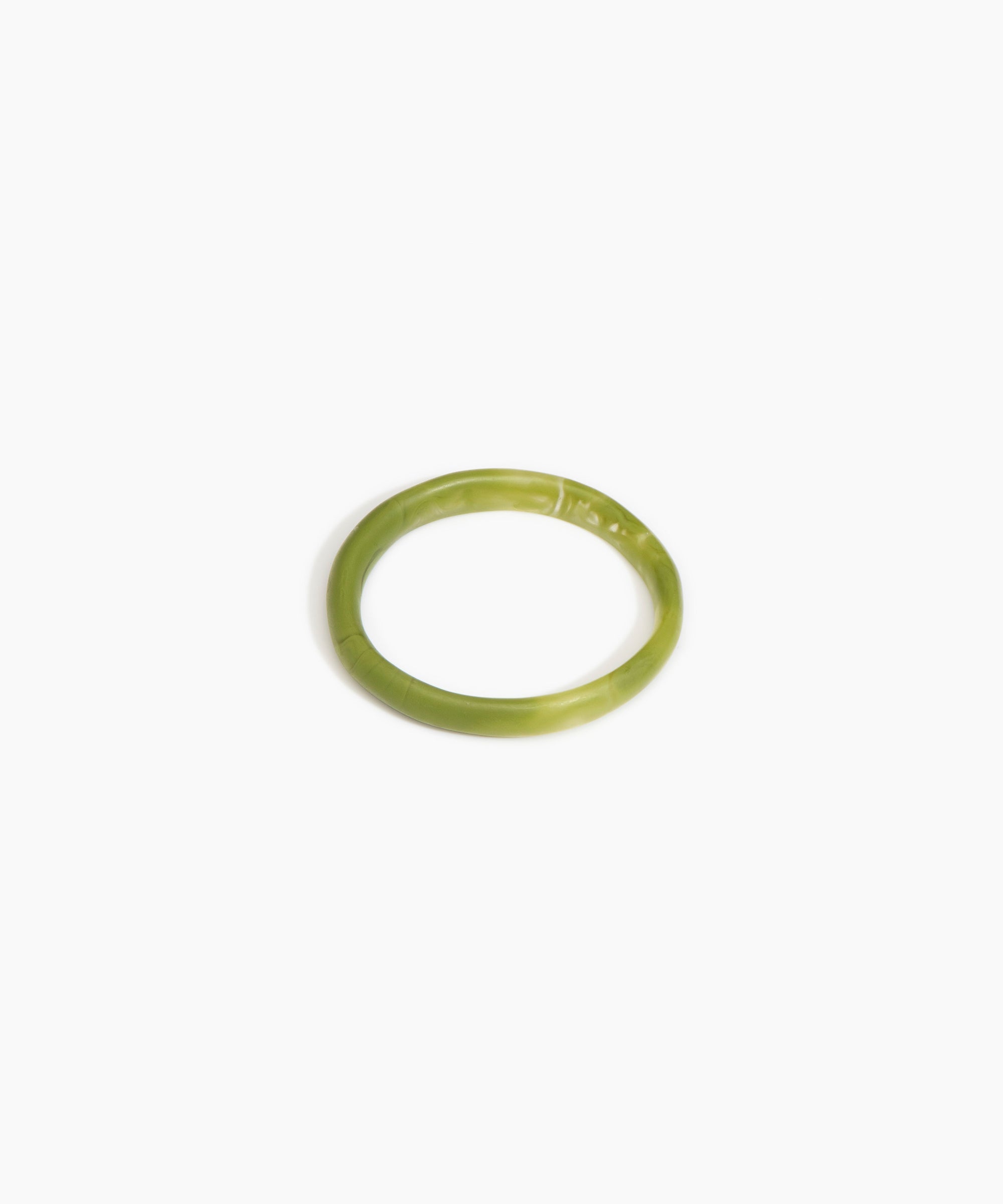 Dinosaur Designs SBPLNWBN wishbone bangle OLIVE