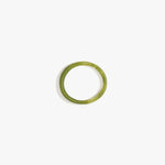 Dinosaur Designs Wishbone Bangle in Olive Colour resin with Wide Fit