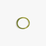 Dinosaur Designs Wishbone Bangle in Olive Colour resin with Wide Fit