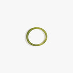 Dinosaur Designs Wishbone Bangle Bracelets in Olive Colour resin with Narrow Fit