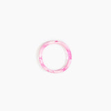 Dinosaur Designs Wishbone Bangle in Shell Pink Colour resin with Wide Fit