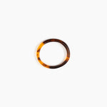 Dinosaur Designs Wishbone Bangle Bracelets in Tortoise Colour resin with Narrow Fit
