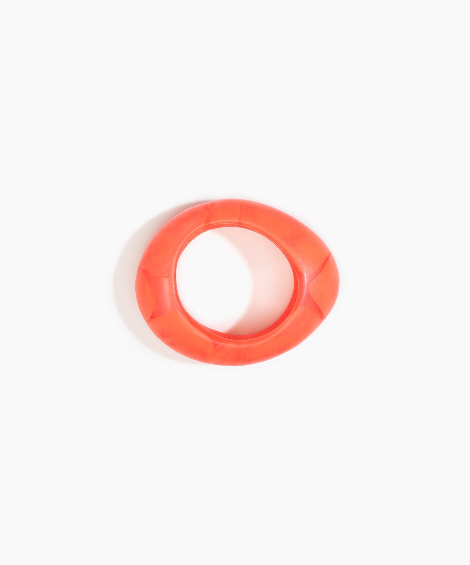 Dinosaur Designs Medium Rock Bangle Bracelets in Lychee Colour resin with Wide Fit