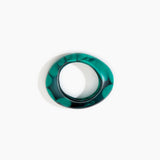Dinosaur Designs Medium Rock Bangle Bracelets in Mineral Swirl Colour resin with Wide Fit