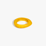 Dinosaur Designs Small Rock Bangle in Honeycomb Colour resin with Wide Fit