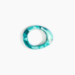 Dinosaur Designs Small Rock Bangle Bracelets in Lagoon Colour resin with Wide Fit
