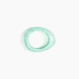 Dinosaur Designs Small Rock Bangle Bracelets in Mint Colour resin with Wide Fit