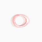 Dinosaur Designs Small Rock Bangle Bracelets in Shell Pink Colour resin with Wide Fit