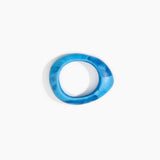 Dinosaur Designs Small Rock Bangle Bracelets in Sky Colour resin with Wide Fit