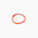 Dinosaur Designs Rock Wishbone Bangle in Strawberry Colour resin with Wide Fit