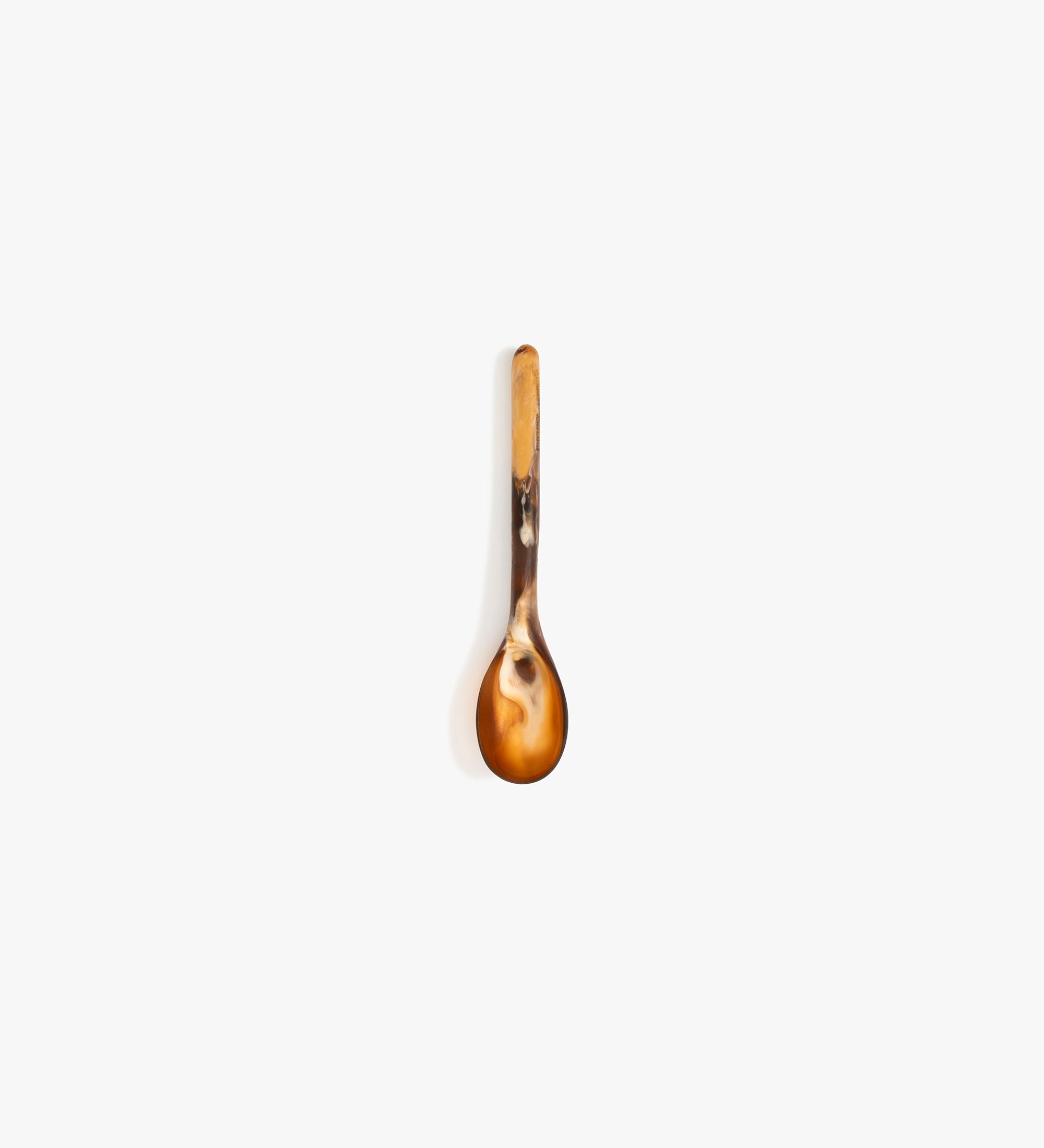 Dinosaur Designs Stone Spoon Tableware in Dark Horn Colour resin