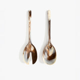 Dinosaur Designs Long Stone Servers Tableware in Cappuccino Colour resin