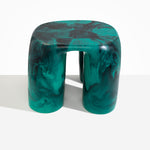 Dinosaur Designs TABRCKTOW 4 Leg Rock Tower Table MINERAL SWIRL SWIRL