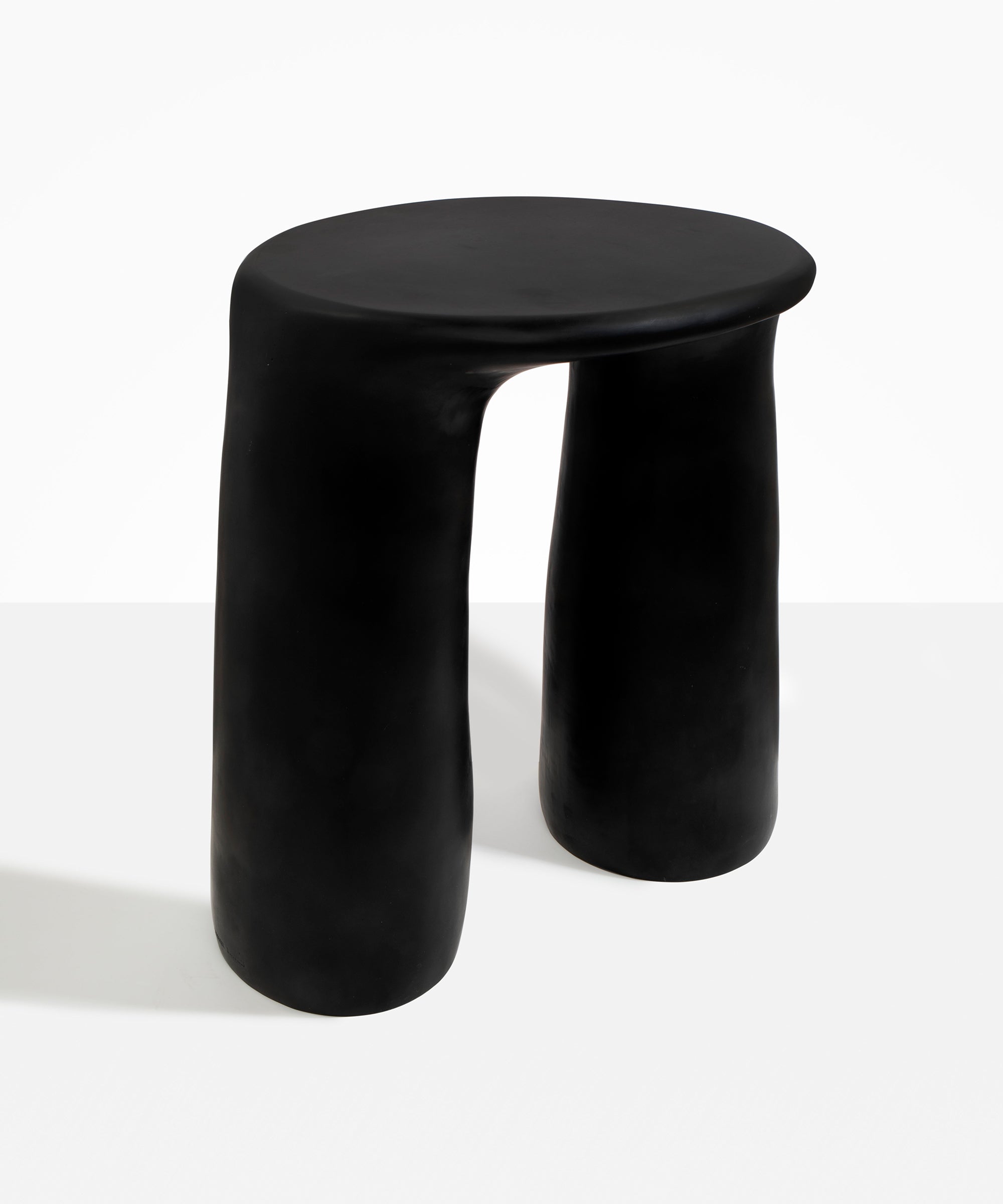 Dinosaur Designs TABRCKTOW Rock Tower Table BLACK