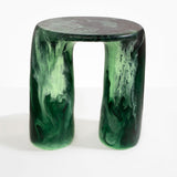 Dinosaur Designs Rock Tower Table End Tables in Moss Colour resin