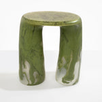 Dinosaur Designs Rock Tower Table End Tables in Olive Colour resin